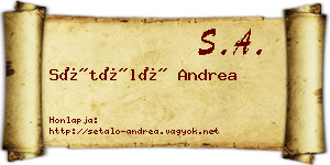 Sétáló Andrea névjegykártya